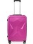 Travel Star Orta Boy Abs Valiz - Pembe - 66X45X26 cm 1