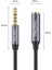 3.5mm TRRS Aux Kulaklık Mikrofon Ses Uzatma Kablosu 1 Metre 7