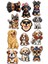 Köpekler Telefon Laptop Notebook Tablet Defter Matara Stiker Etiket ST2274 1