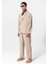 Bej Oversize Astarsız Erkek Blazer Ceket 7