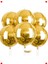 Büyük Boy Altın Küre 4d Folyo Balon, 22 Inç 2