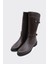 Hakiki Deri Fermuarlı Kadın Kısa Çizme 2