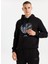 Kapüşon Yaka Baskılı Siyah Erkek Sweatshırt J5WM-SWT7694 3