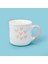 Houseware 7 Kalp Desenli Porselen Kupa - Beyaz / Pembe - 320 ml 1