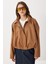 Süet Görünümlü Bomber Ceket LOH0014 Camel 2