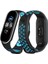 Newface Xiaomi Mi Band 6 Spor Delikli Kordon - Siyah-Mavi-Beyaz 1