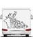 Geyik Sticker - Avcı Hunter 4x4 Off Road Pickup - Araba Oto Karavan Sticker 03000 1