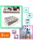 Pratik 12 Bölmeli Çekmece Düzenleyici Organizer + Beyaz Buzdolabı Düzenleyici Sepet Caddy - 2li Set 1