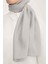 Trend Açık Gümüş Düz Renk Pırıltı Şal 2 - 23017 2