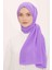 Trend Koyu Lila Tek Renk Cazz Şal 4033 1