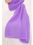 Trend Koyu Lila Tek Renk Cazz Şal 4033 2