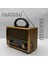 RT-675 Retro Tasarımlı Dünya Alıcısı Fm/am/sw 3 Bant Radyo, Bluetooth Hoparlör, Usb/tf Mp3 5