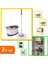 Storm Mafsallı Mop Temizlik Seti + 2 Adet Plastik Yapışkanlı Duş Rafı Organizer - 2li Set R5C7MD 1