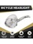 Bisiklet Aksesuarı Ön Işık Braketi Vintage 3led Far (Gümüş) (Yurt Dışından) 4