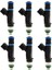 6pcs Yakıt Enjektör Nozul 53032701AA 0280158020 Jeep Liberty Dodge Dakota Için Mitsubishi Raider 3 7l Siyah (Yurt Dışından) 1