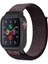 Newface Apple Watch 38MM Hasırlı Cırtcırtlı Kasalı Kordon - Siyah-Mavi 1