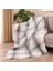 Soft Sim Ip Detaylı Skoç Koltuk Şalı - Gri - 130X170 cm 1