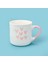 Houseware 7 Kalp Desenli Porselen Kupa - Beyaz / Pembe - 320 ml 1
