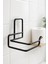 Yapışkanlı Tuvalet Kağıdı Tutucu – Siyah Metal 14 x 7,5 cm 722343 4