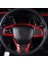 Honda Civic 2016-2020 Için Kırmızı Araba Iç Direksiyon Simidi Kılıfı Döşemesi 10. (Yurt Dışından) 3
