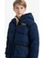 Erkek Çocuk Su İtici Kapüşonlu Polar Astarlı Parka E9374A825WN 3