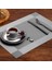 Placemat Çapraz Dokunma Dokuma Slip Olmayan Yalıtım Placemat Yıkanabilir Masa Paspasları Seti 8 (8 Pcs Placemats Gümüş Gray) (Yurt Dışından) 4