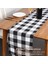 2x Buffalo Check 13X70INCH Siyah Beyaz Ekose Masa Koşucu Parti Noel Etkinlikleri Için Yemek Masa Koşucuları Ev Dekor (Yurt Dışından) 3