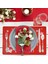 Noel Placemat Yıkanabilir Masa Yer Paspas Setleri 12 Placemat &amp 12 Su Bardağı Paspas Geyik Noel Ağacı Kar Tanesi Basılı (Yurt Dışından) 5
