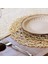 12PCS Kağıt Örgülü Yuvarlak Placemats Yemek Masaları Kapalı ve Açık Yer Paspasları Için Kaymaz Isı Masası Paspasları Bej (Yurt Dışından) 4