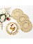 Yemek Masası Için 2x Yuvarlak Dokuma Placemat Doğal Örgülü Rattan Tablemat Tatil Mutfak Mat Için (Yurt Dışından) 2