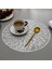 8pcs Yuvarlak Placemats Restaurant Hollow Pvc Dekorasyon Yemeği Mat Anti-Hot Yemek Tablo Hattı Mat Biftek Plaka Pad Gümüş (Yurt Dışından) 4