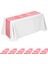 6 Adet Çizgili Masa Koşucusu Düğün Polyester Masa Dekoru Kırmızı Beyaz Çizgili Tasarım Masa Örtüsü Dekor 12 x 108 Inç (Yurt Dışından) 2
