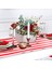 6 Adet Çizgili Masa Koşucusu Düğün Polyester Masa Dekoru Kırmızı Beyaz Çizgili Tasarım Masa Örtüsü Dekor 12 x 108 Inç (Yurt Dışından) 5
