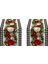 2x Siyah ve Beyaz Gingham Noel Masası Koşucu Kontrol Ela Massoration Tatil Ev Mutfak Dekoru (Yurt Dışından) 1