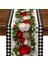 2x Siyah ve Beyaz Gingham Noel Masası Koşucu Kontrol Ela Massoration Tatil Ev Mutfak Dekoru (Yurt Dışından) 2