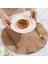 Dalga Yuvarlak Placemat Yuvarlak Anti-Ölçeklendirme Paspası Yemek Masası Yalıtım Batı Tarzı Placemat Mutfak Masası Paspas Gümüş (Yurt Dışından) 2