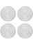 4pcs Yuvarlak Placemats Restaurant Hollow Pvc Dekorasyon Yemeği Mat Anti-Hot Yemek Tablo Hattı Mat Biftek Plaka Pad Gümüş (Yurt Dışından) 1