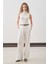 Classıc Pileli Pantolon Ekru 3