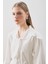 Nakışlı Geniş Yaka Gömlek Ekru 7