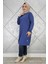 Kadın Etiket Detaylı Takma Kol Tesettür Tunik 3
