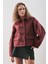 Boucle Kısa Kaban Bordo 1