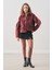 Boucle Kısa Kaban Bordo 2