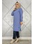 Kadın Etiket Detaylı Takma Kol Tesettür Tunik 2