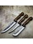 PH265 El Yapımı 3lü Bıçak Seti Yerli Üretim Dövme Çelik Premium Set Kurban Bıçak Seti 2