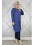 Kadın Etiket Detaylı Takma Kol Tesettür Tunik 2