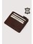 Fermuarlı Hakiki Deri Kartlıklı Cüzdan Kahverengi SMR9047 1