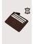 Fermuarlı Hakiki Deri Kartlıklı Cüzdan Kahverengi SMR9047 4