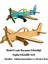 Boyanabilir Model Uçak - Sınıf, Kreş, Anaokulu Toplu Set - Boyama Etkinliği - 25'li Set 3