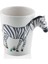 4 Adet The Mia Zebra Kulplu Seramik Kupa 420 cc 2