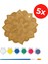 Mandala Etkinlik Seti - Ahşap Çiçek Mandala Boyama - Toplu Etkinlik - 5'li Set 4